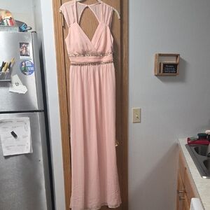 Ever Pretty Blush Pink Backless Dress